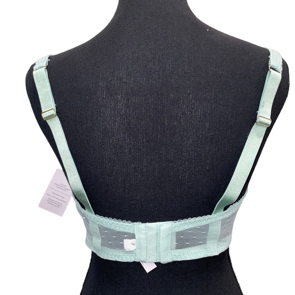 NWT Women's Unlined Balconette Lace Bra Auden Ocean Green Sz 36DD - Picture 3 of 5